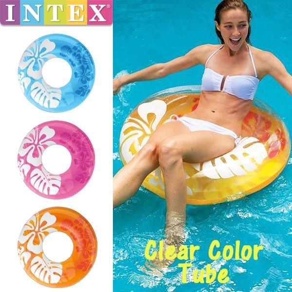 (パケット便送料無料)INTEX(インテックス) クリアカラーチューブ 59251(浮き輪/フロート)｜sealass
