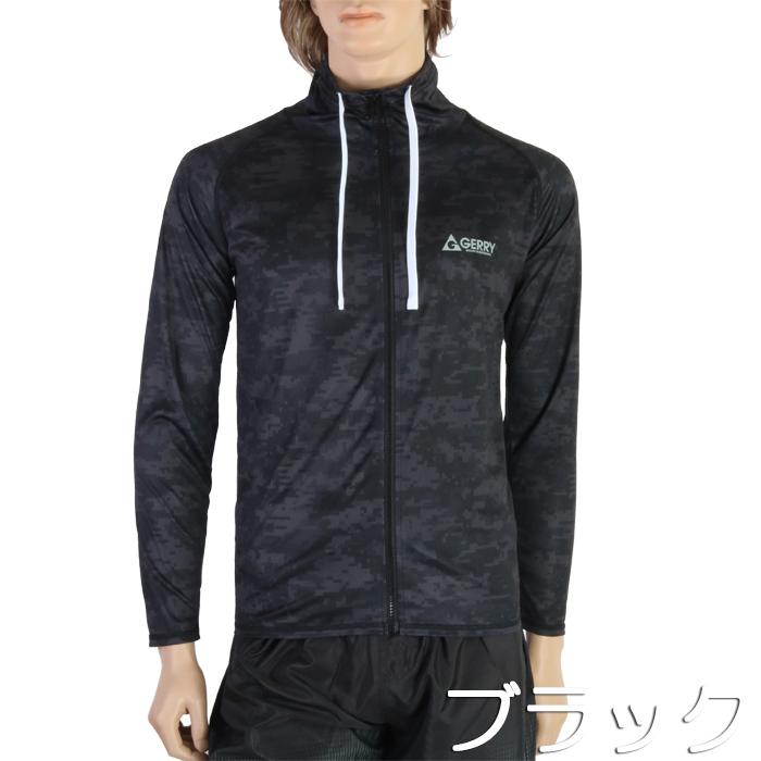 GERRY ジェリー メンズ水着 長袖デジカモスタンドラッシュガード