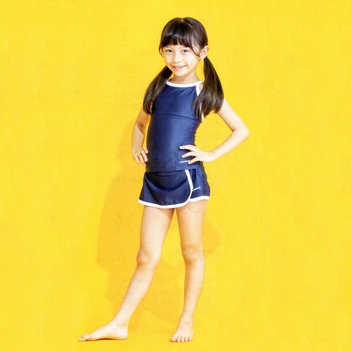 FOOTMARK 女子スクール水着 パイピングセパレーツ上下セット