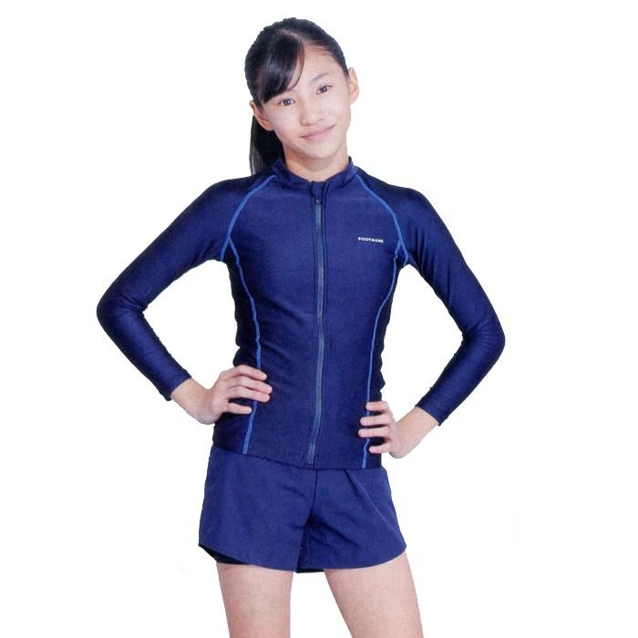 FOOTMARK スクール水着 泳げる長袖セパレーツ（インナーパンツ付き