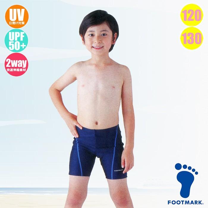 FOOTMARK 男子スクール水着 ステッチライン ミドルトランクス フット