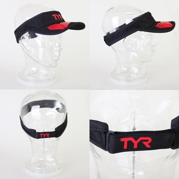 (パケット便送料無料)TYR(ティア)COMPETITOR RUNNING VISOR(サンバイザー/日よけ/紫外線防止/マラソン)｜sealass｜04