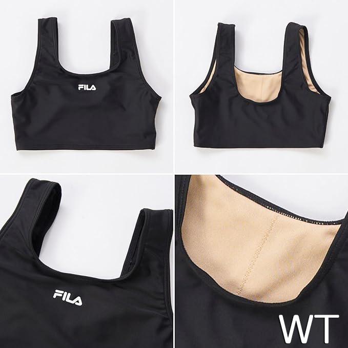 FILA フィラ ガールズ水着 襟付き3点セット水着 カップポケット