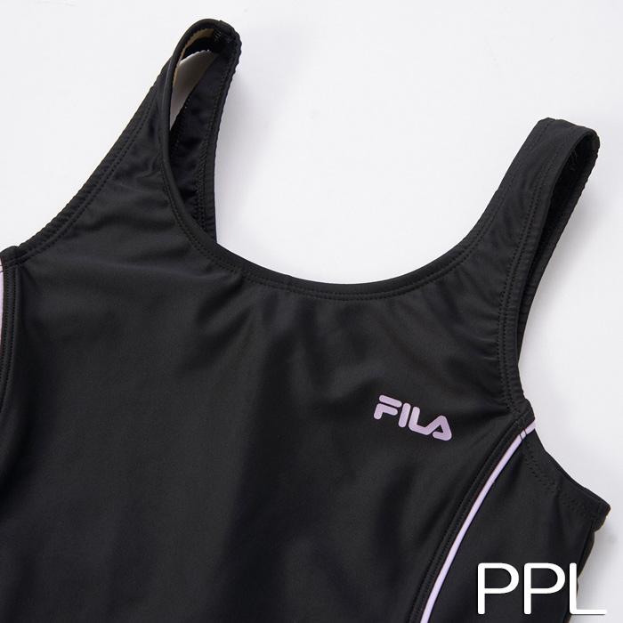 FILA ブラック Tシャツ キュロット セット FILA フィラ Tシャツセット オンスクール水着 キュロットワンピース