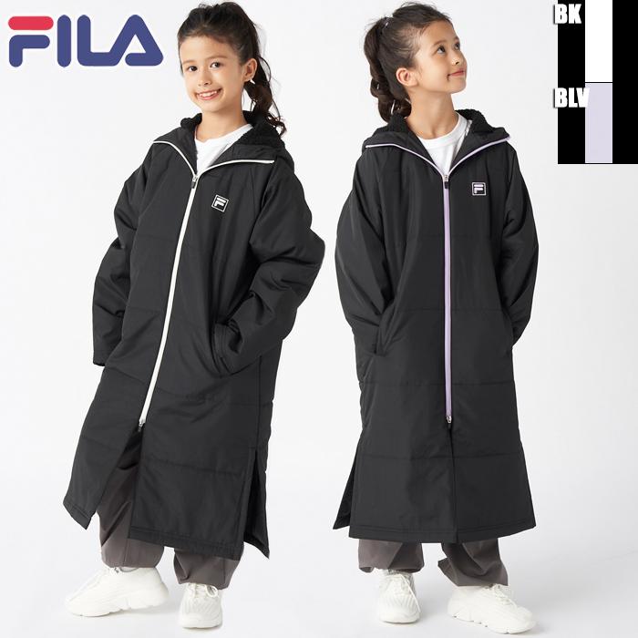 FILA フィラ ジュニア ベンチコート ウインターロングジャケット 保温･防寒 通学/雪遊び/スノーボード/部活 145-717 FILA フィラ ジュニア ベンチコート ガールズ ウインターロング