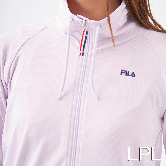FILA フィラ レディース ラッシュガード ブロックメッシュ Pu混 長袖