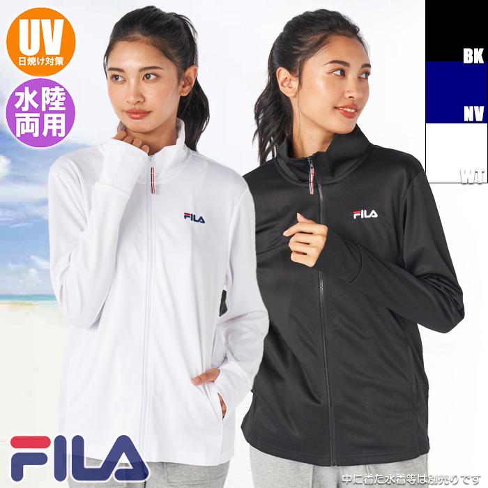 FILA フィラ レディース ラッシュガード PEメッシュUVフルジップ