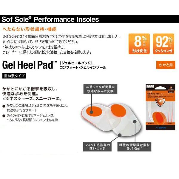 SOF SOLE（ソフ ソール）インソール　Gel Heel Pad　【中敷き/普段履き用/男女兼用】 |  | 01