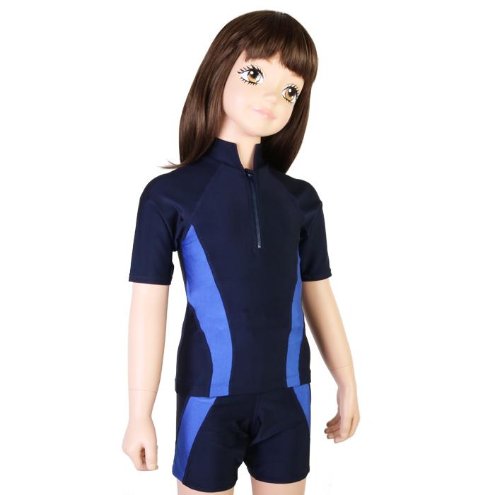 TOPACE スクール水着 半袖セパレート水着（ライン入）上下セット