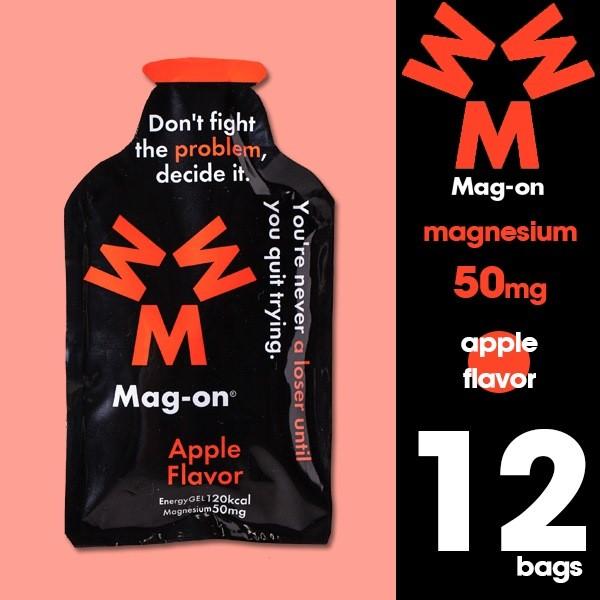 Mag-on(マグオン)エナジージェル アップル 12個入り(水溶性マグネシウム/サプリメント/アスリート)