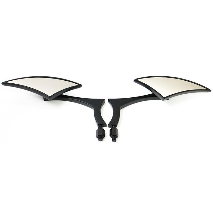 カスタムミラー KSR50 ゼファー750 1100 10mm/8mm正ネジ 左右セット