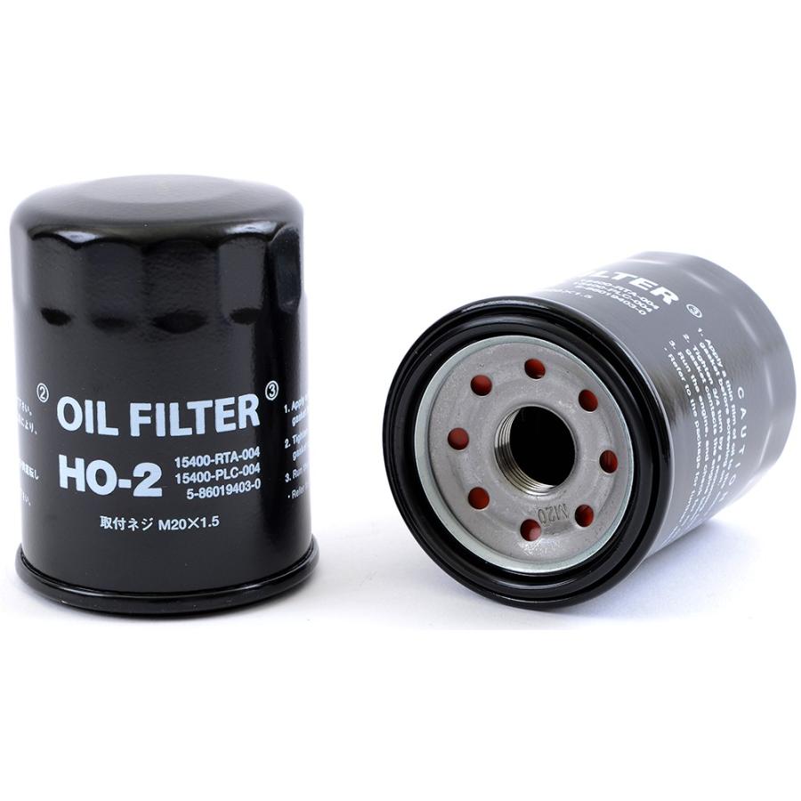 硬式用　日本製　改② HO-2 オイルフィルター 1個 HONDA ホンダ 専用 15400-RTA-004 PLC-004
