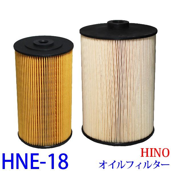 トラック用オイルエレメント HNE-18 オイルフィルター 1個 バス セレガ ブルーリボン プロフィア