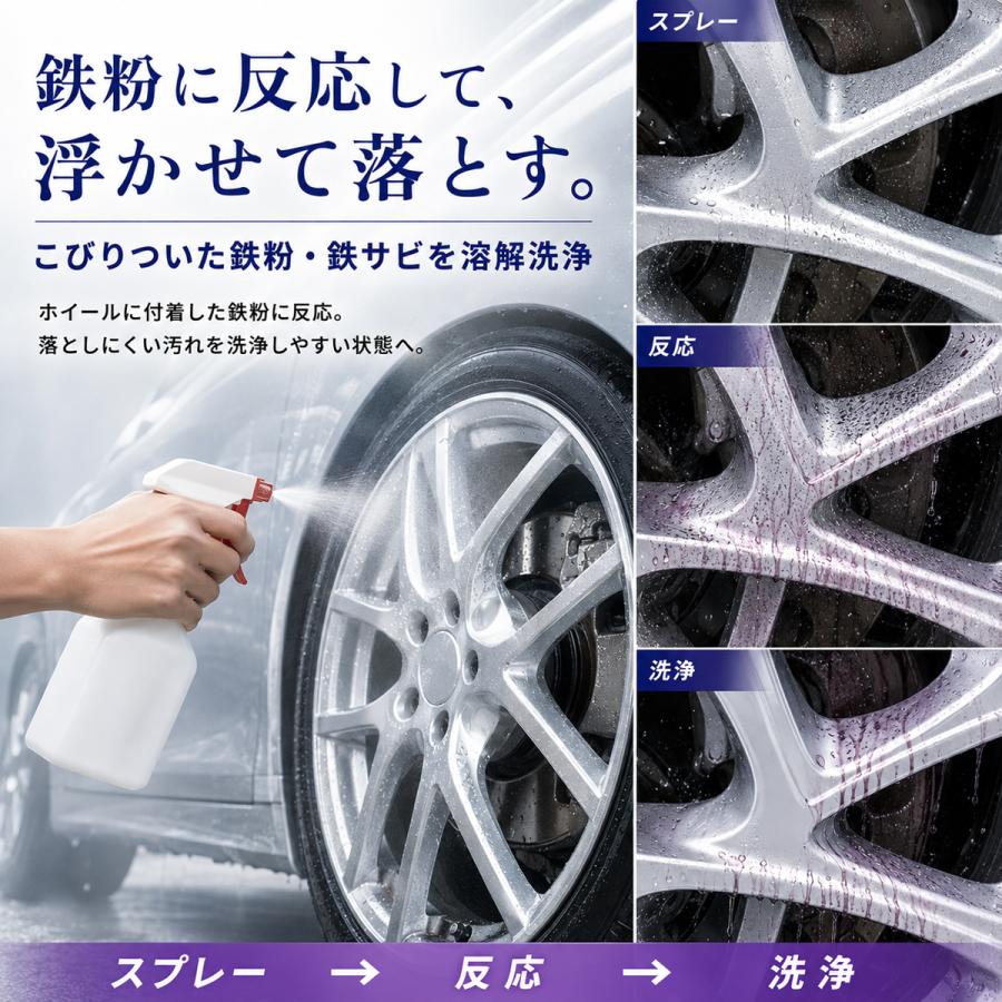 鉄粉除去剤 4L アルミホイール用 中性タイプ 強力 ホイールクリーナー