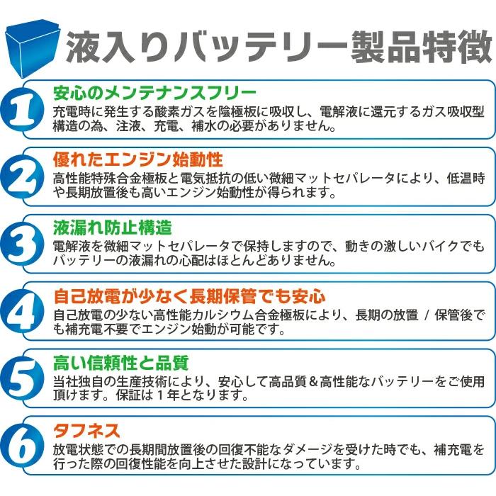ORCA BATTERY バイクバッテリー OTR4A-BS 液入り充電済 (互換 ORCA BATTERY バイクバッテリー OTR4A-BS 液入り充電済 (互換