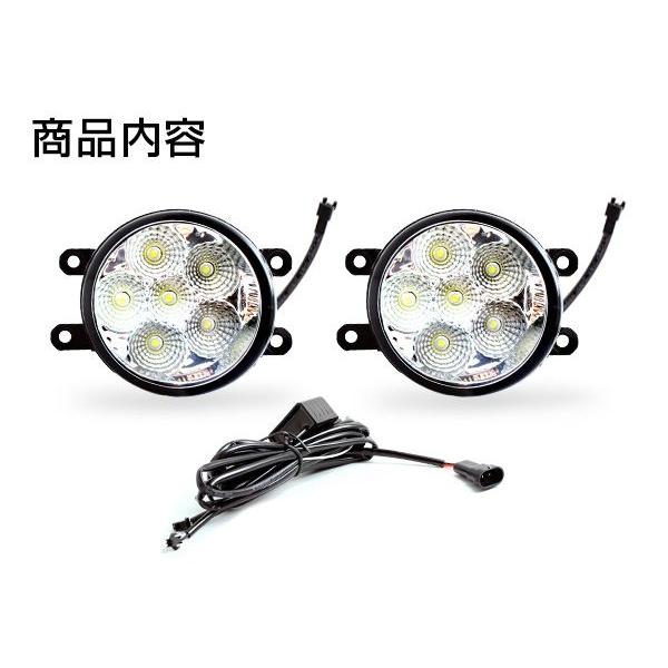 トヨタ汎用！18W LEDフォグランプ 2個セット 3Wx6発 白 ホワイト12V