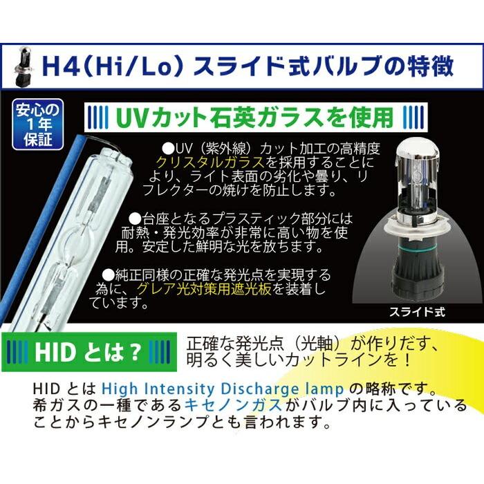 【値下げ】HID  ヘッドライトフルセット(ハーネス不要)  H4  6000K　新品・未開封品 H4 HID キット 35W 12V (Hi Lo) HIDキット HIDヘッドライト スライド式