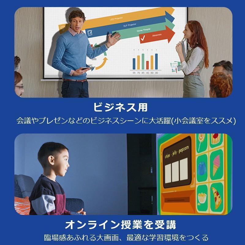 プロジェクター 小型 家庭用 4500ルーメン スマホ 1080PフルHD