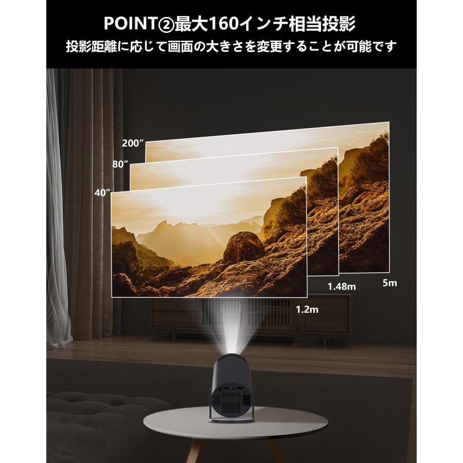 プロジェクター 天井 小型 Android TV 11.0 家庭用 15000LM 5G プロジェクター 天井 小型 Android TV 11.0 家庭用 15000LM 5G