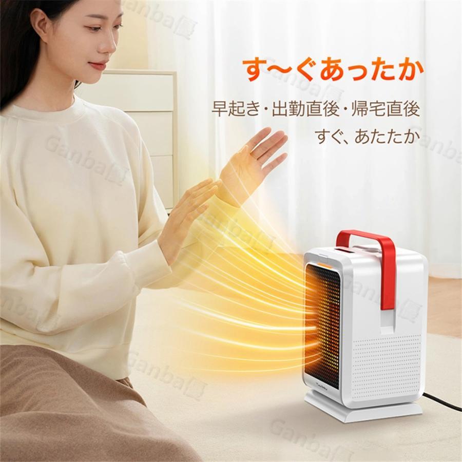 セラミックヒーター 小型 自動首振り 1200W リモコン付き セラミックヒーター 速暖 首振り 温度調節 ヒーター 小型 1200W