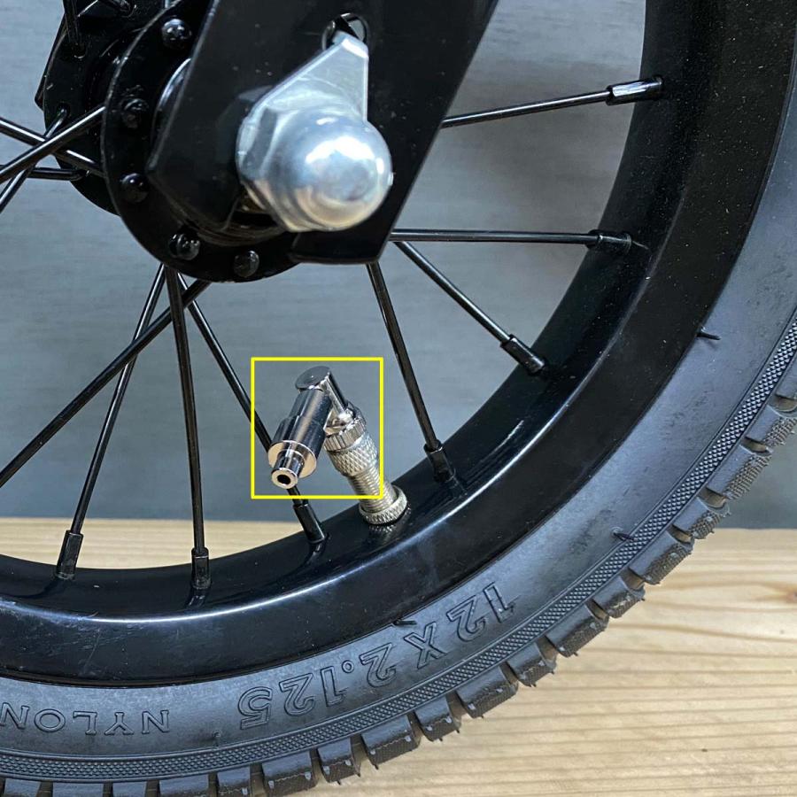 キッズバイク SPARKY バルブアダプター 英式-英式 幼児車用アダプター
