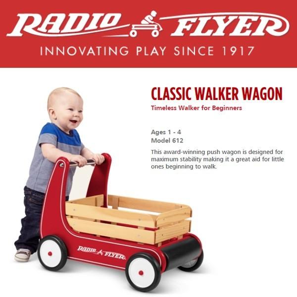 送料無料 ラジオフライヤー クラシック ウォーカー ワゴン カタカタ 手押し車 radioflyer classic walker wagon