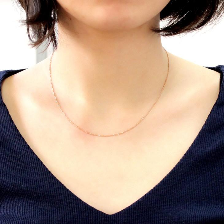 Sears（シアーズ） ネックレス チェーン K10PG 10金ピンク ピンク