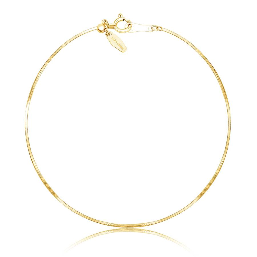 ララクリスティー ブレスレット レディース ゴールド スネーク チェーン プラチナ PT850 K18 幅 0.69〜0.75mm LPUC PT850 K18 ララクリスティー ブレスレット チェーン プラチナ 75mm LARA 約1