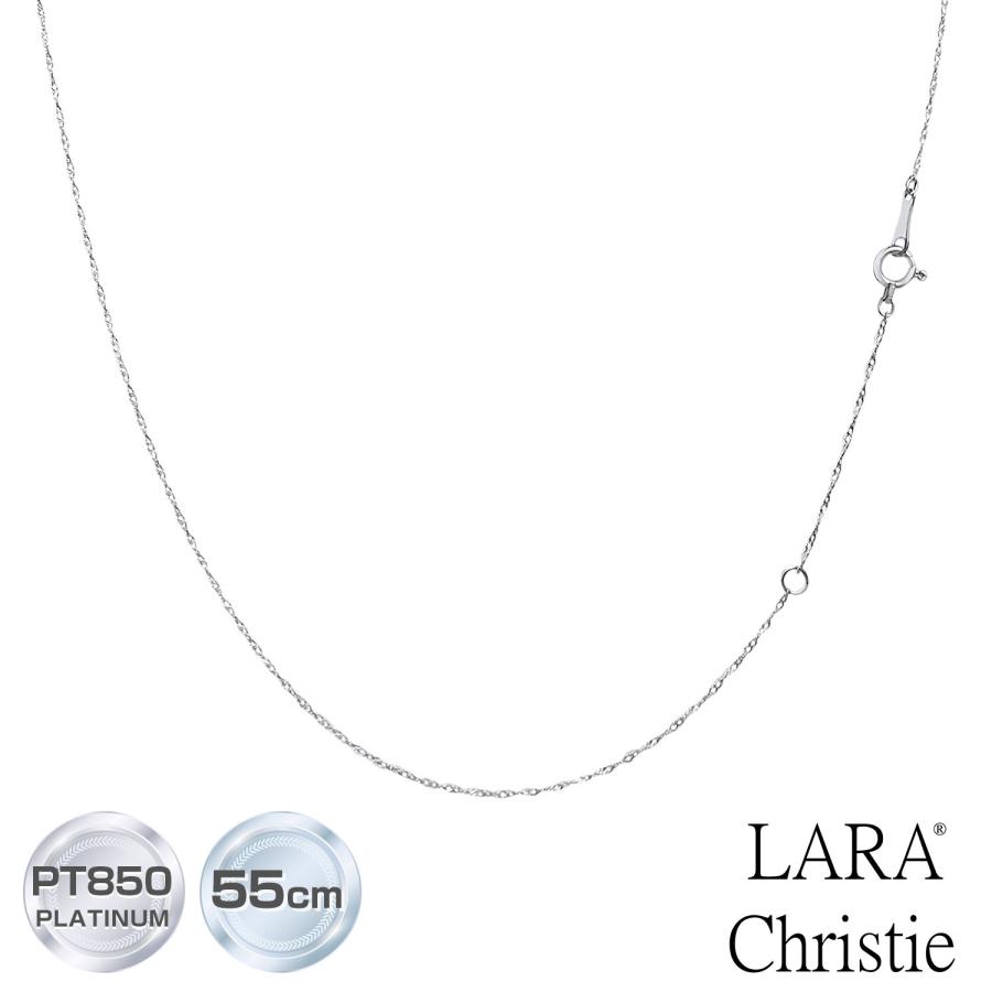 LARA Christie ネックレス チェーン プラチナ 40cm スクリュー LARA Christie ネックレス チェーン プラチナ 40cm スクリュー
