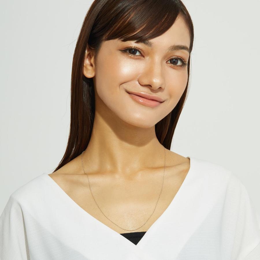 LARA Christie ネックレス チェーン プラチナ 55cm スクリュー LARA Christie ネックレス チェーン プラチナ 55cm スクリュー