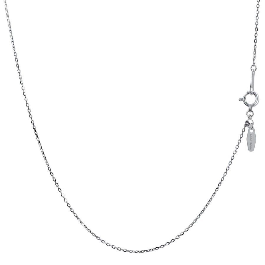 ララクリスティー ネックレス チェーン のみ プラチナ Pt850 シャインカットアズキ 幅0.8mm 約1.42g 最長45cm 長さ調整可能 スライドアジャスター LCC 幅0 8mm
