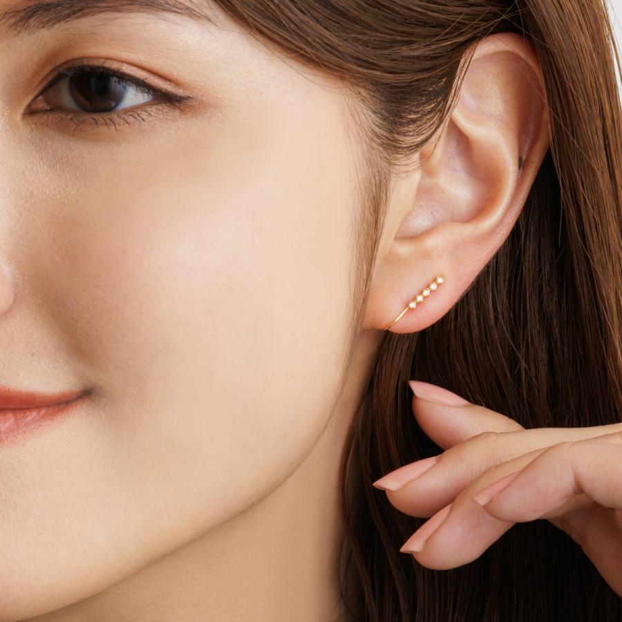 ララクリスティー イヤーカフ レディース ダイヤ 天然ダイヤモンド