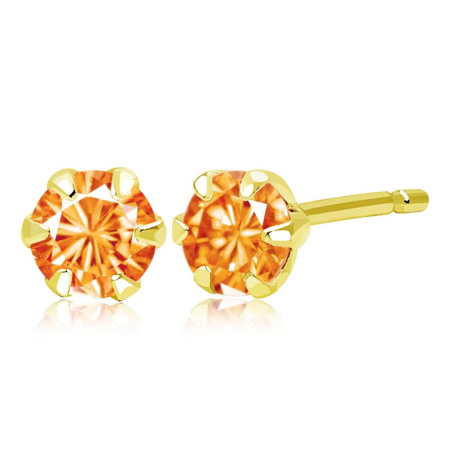 ピアス 18金 レディース サファイア 計0.3ct プラチナ 一粒 PT900 