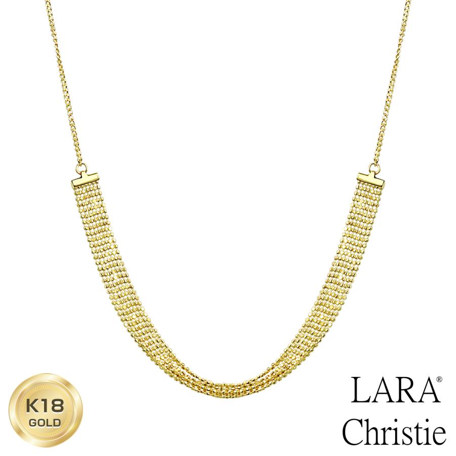 LARA Christie ネックレス レディース 18金 プラチナ 地金 約2.3