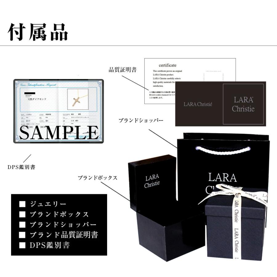 ネックレス レディース 18金 ダイヤ ダイヤモンド 0.5ct プラチナ PT900 K18 ゴールド クロス プレゼント ララクリスティー LPUC_19