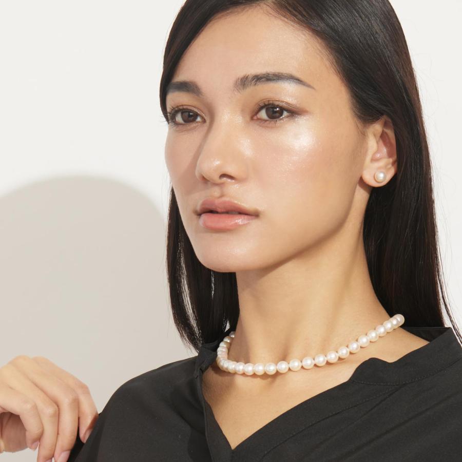 アコヤ真珠　シルバー　パール　ネックレス　ピアス　セット　真珠　約8.0mm 楽天市場】【WEB限定】《BASIC》あこや真珠 ネックレスセット