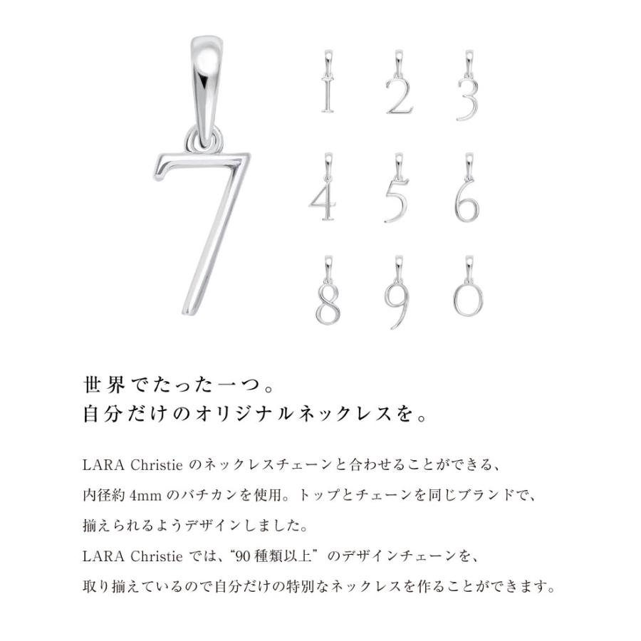 LARA Christie（ララクリスティー） ペンダントトップ 数字 ナンバー