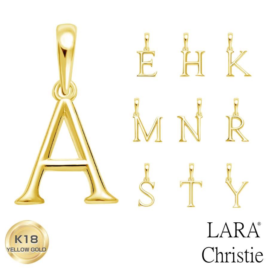LARA Christie（ララクリスティー） ペンダントトップ 英字 イニシャル