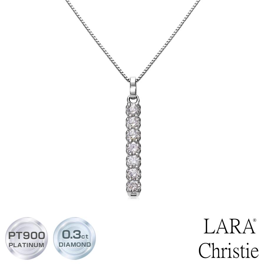 LARA Christie ネックレス レディース プラチナ ダイヤモンド PT900 