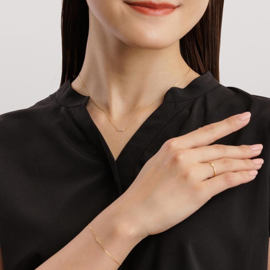 未使用 LARA Christie プラチナ ダイヤ チェーン リング 指輪 ララクリスティー LARA Christie 指輪 レディース 18金 プラチナ