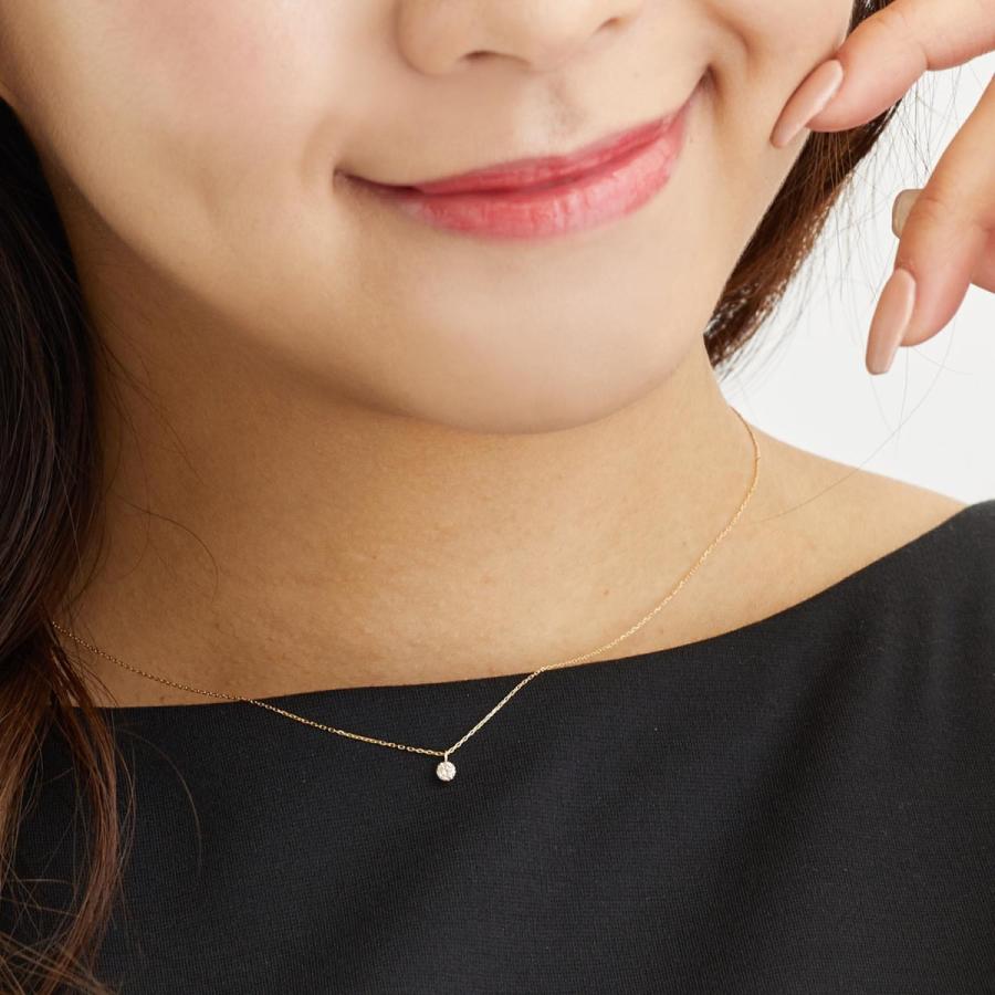 Sears（シアーズ） ネックレス レディース 18金 ダイヤモンド 0.1ct SI