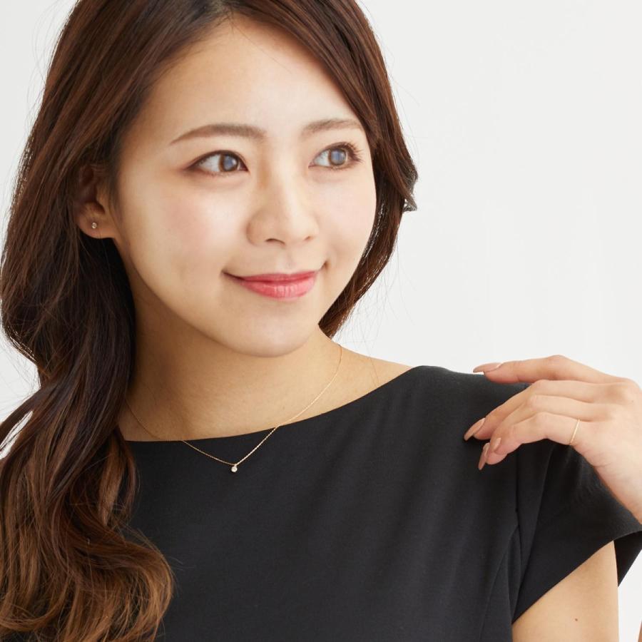Sears（シアーズ） ネックレス レディース 18金 ダイヤモンド 0.1ct SI 