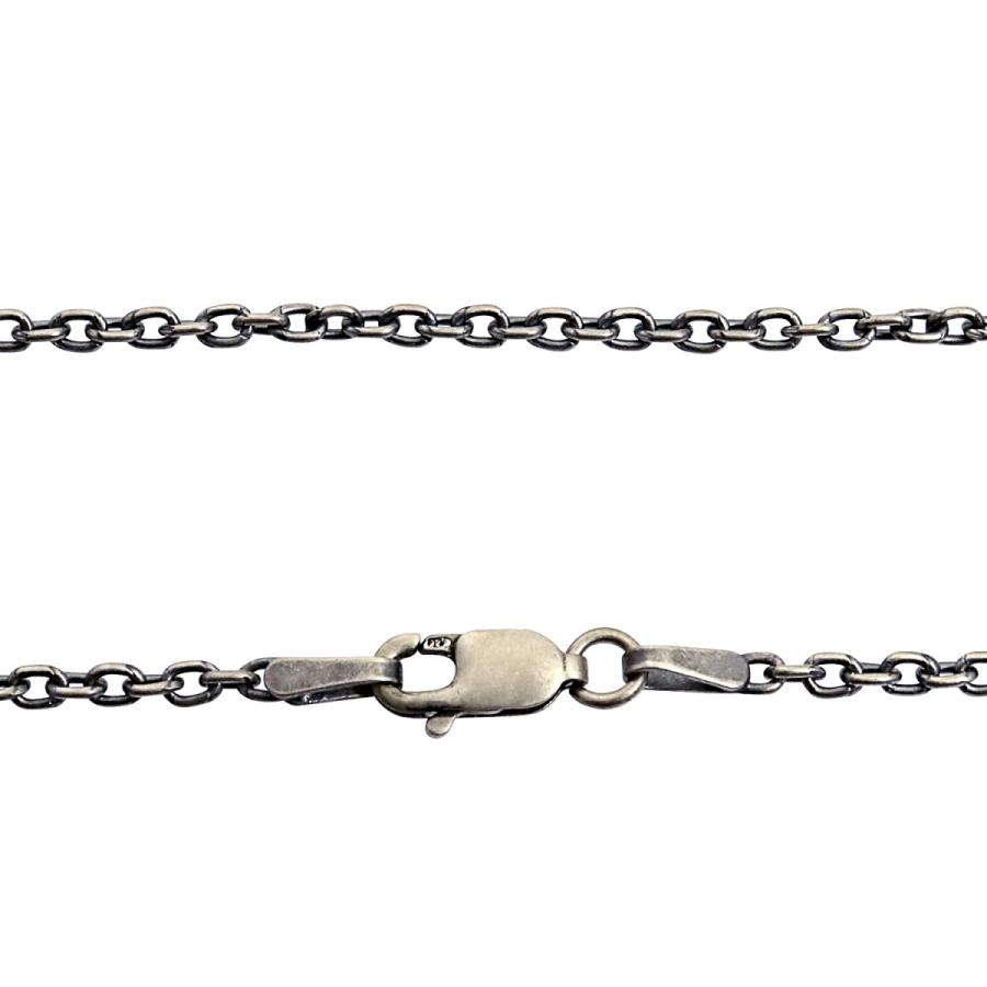 Sears（シアーズ） シルバーチェーン あずき アズキ 燻し 幅2.3mm 長さ