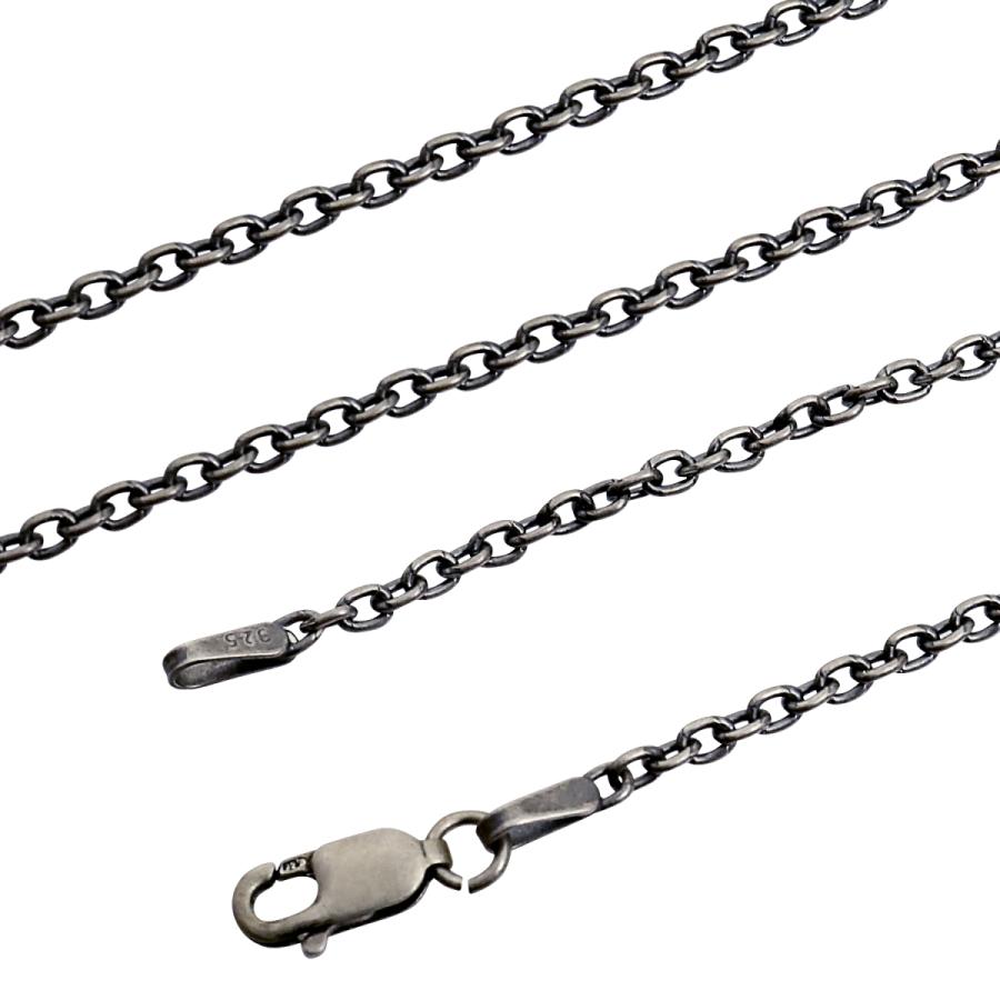 Sears（シアーズ） シルバーチェーン あずき アズキ 燻し 幅2.3mm 長さ