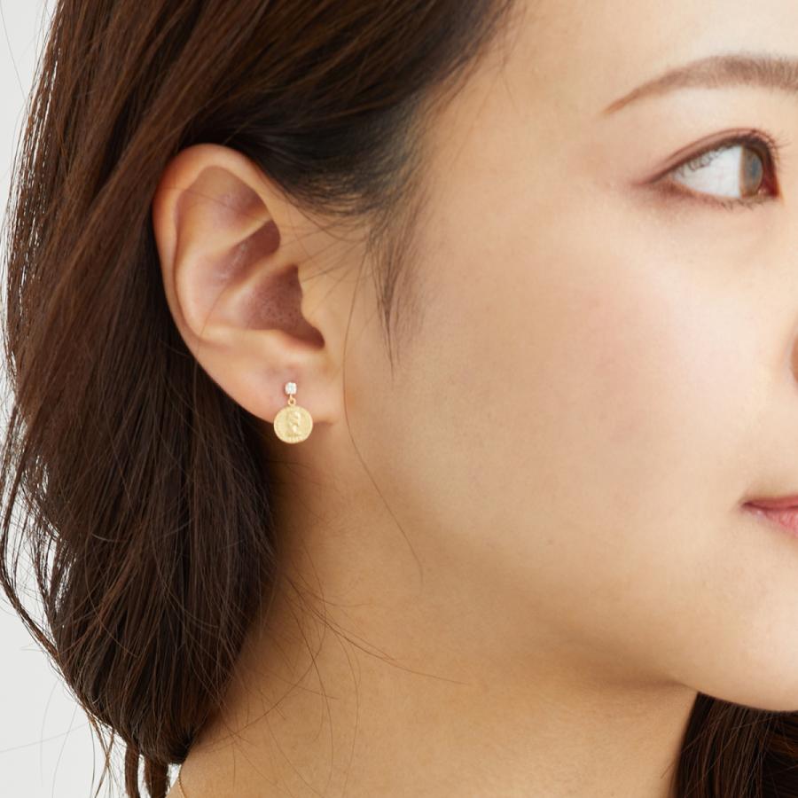 Sears（シアーズ） ピアス レディース 18金 ダイヤモンド K18 プレス 