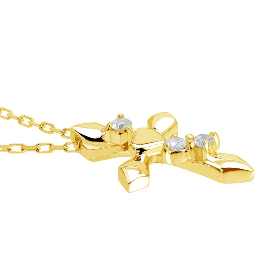 JILLSTUART ゴールド クロスモチーフ K10 ダイヤモンド 10金 Sears（シアーズ） ネックレス レディース 10金 ダイヤモンド ダイヤ