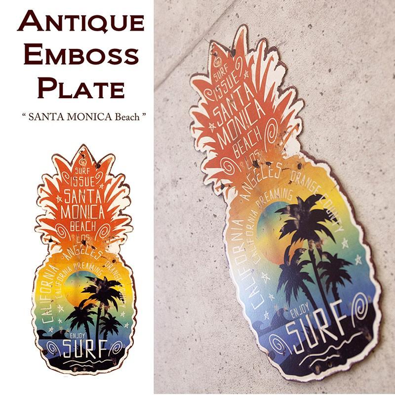 レトロなブリキプレート パイナップル型 アンティーク風看板 西海岸デザイン インテリア ヤシの木 Seashells Zakka 通販 Yahoo ショッピング