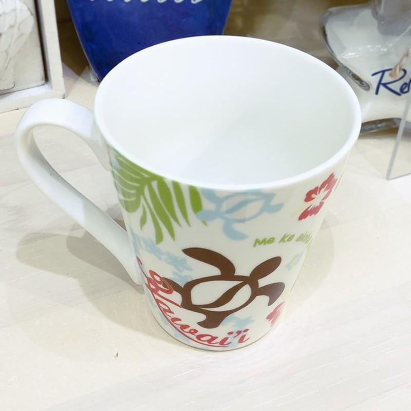 ハワイアンイラストのおしゃれマグカップ 陶器 コーヒー ホヌ 9102honu Seashells Zakka 通販 Yahoo ショッピング