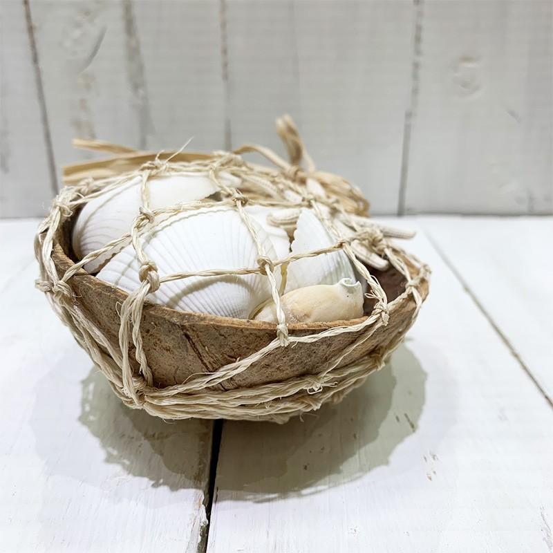 貝殻のココナッツバスケット シェルの詰め合わせ おしゃれなヒトデのディスプレイツール Coconuts Seashells Zakka 通販 Yahoo ショッピング