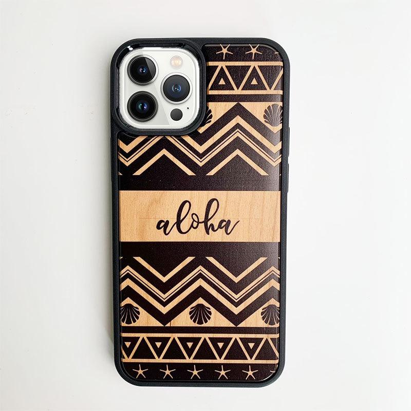 Iphone用ウッドケース Alohaロゴ柄 ハワイアン 衝撃吸収タイプ 木製 南国 おしゃれなデザイン ペンドルトン Iwp Pen Seashells Zakka 通販 Yahoo ショッピング